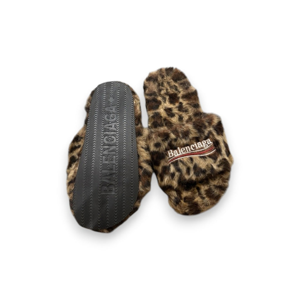 Balenciaga Leopard Slides