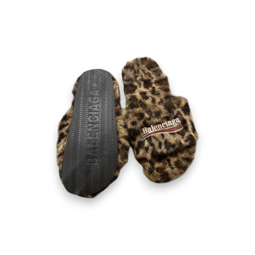 Balenciaga Leopard Slides